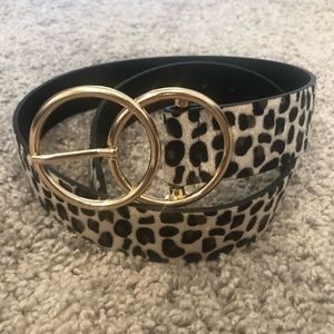 Leapoard print belt